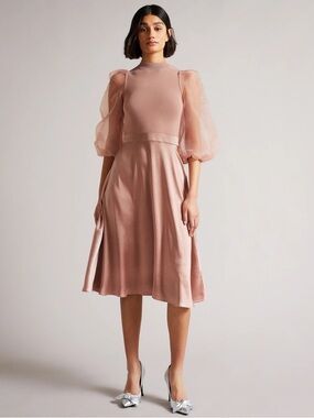 Ted Baker | Dresses | Ted Baker Black Multi Iyana Floral Print